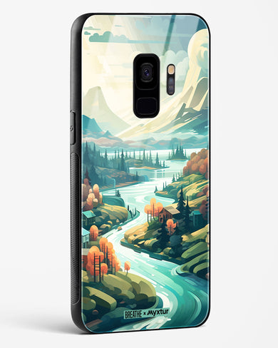 Alpine Mountain Charm [BREATHE] Glass Case Phone Cover (Samsung)