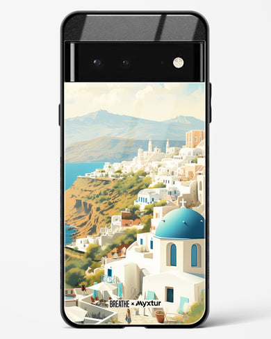 Picturesque Santorini [BREATHE] Glass Case Phone Cover (Google)