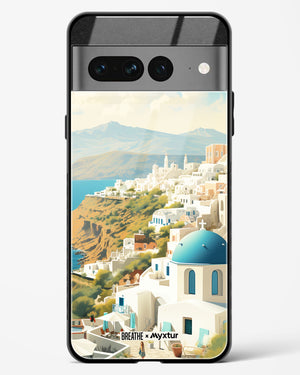 Picturesque Santorini [BREATHE] Glass Case Phone Cover (Google)