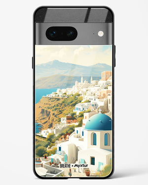 Picturesque Santorini [BREATHE] Glass Case Phone Cover (Google)