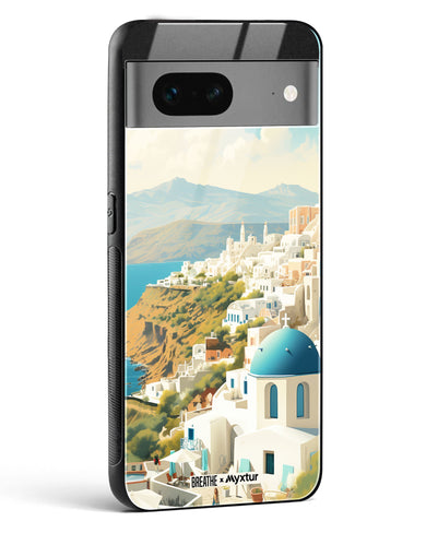 Picturesque Santorini [BREATHE] Glass Case Phone Cover (Google)