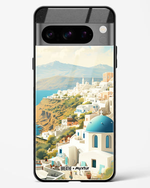 Picturesque Santorini [BREATHE] Glass Case Phone Cover (Google)