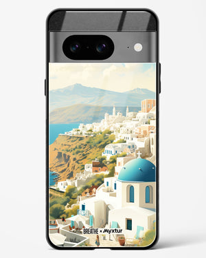 Picturesque Santorini [BREATHE] Glass Case Phone Cover (Google)