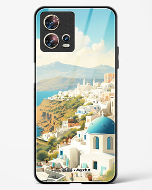 Picturesque Santorini [BREATHE] Glass Case Phone Cover (Motorola)