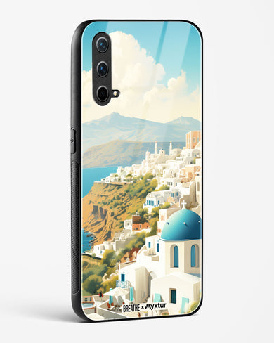 Picturesque Santorini [BREATHE] Glass Case Phone Cover (OnePlus)