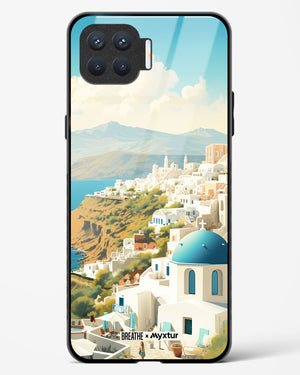 Picturesque Santorini [BREATHE] Glass Case Phone Cover-(Oppo)