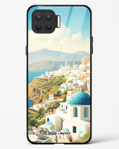 Picturesque Santorini [BREATHE] Glass Case Phone Cover (Oppo)