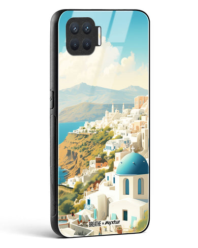 Picturesque Santorini [BREATHE] Glass Case Phone Cover (Oppo)