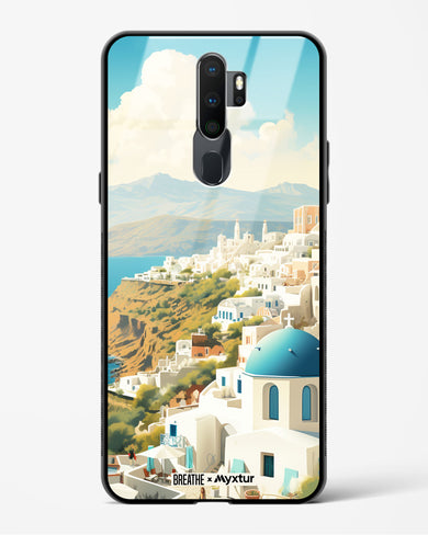 Picturesque Santorini [BREATHE] Glass Case Phone Cover (Oppo)