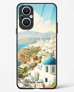 Picturesque Santorini [BREATHE] Glass Case Phone Cover (Oppo)