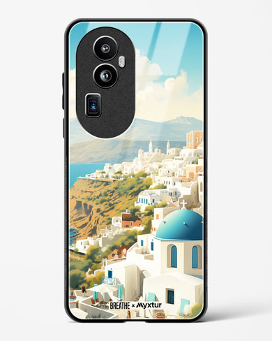 Picturesque Santorini [BREATHE] Glass Case Phone Cover (Oppo)