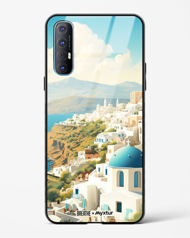 Picturesque Santorini [BREATHE] Glass Case Phone Cover (Oppo)