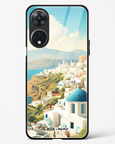 Picturesque Santorini [BREATHE] Glass Case Phone Cover (Oppo)