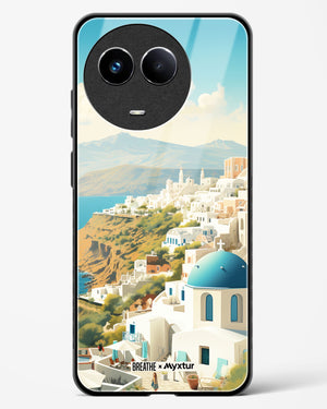 Picturesque Santorini [BREATHE] Glass Case Phone Cover (Realme)