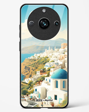 Picturesque Santorini [BREATHE] Glass Case Phone Cover (Realme)