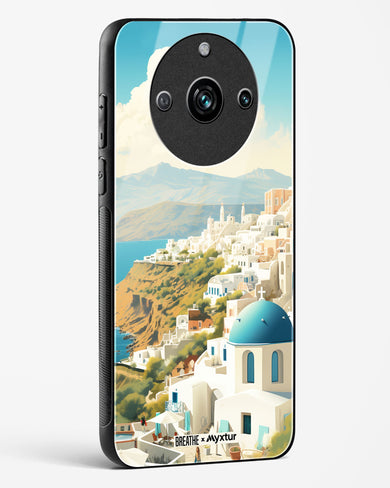 Picturesque Santorini [BREATHE] Glass Case Phone Cover (Realme)