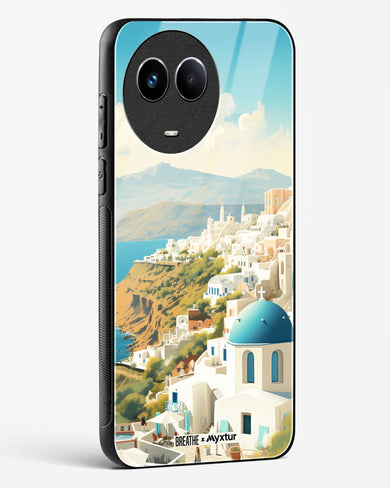 Picturesque Santorini [BREATHE] Glass Case Phone Cover (Realme)