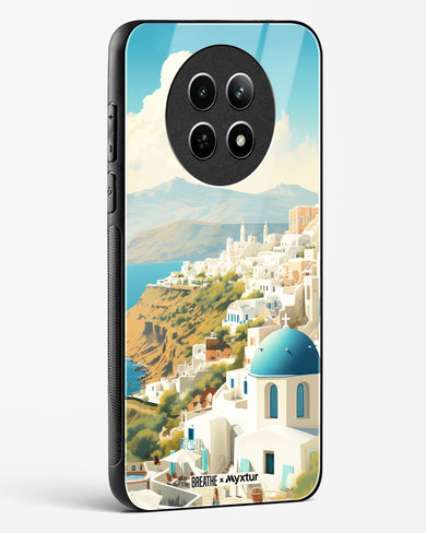 Picturesque Santorini [BREATHE] Glass Case Phone Cover (Realme)