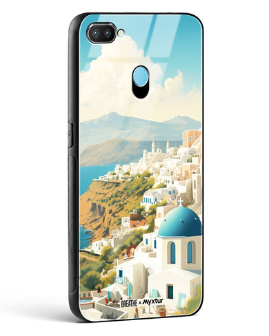 Picturesque Santorini [BREATHE] Glass Case Phone Cover (Realme)