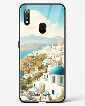 Picturesque Santorini [BREATHE] Glass Case Phone Cover (Realme)