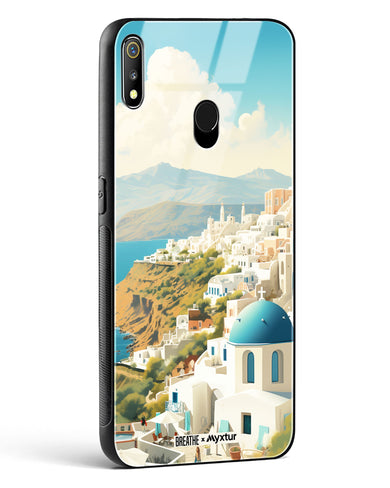 Picturesque Santorini [BREATHE] Glass Case Phone Cover (Realme)