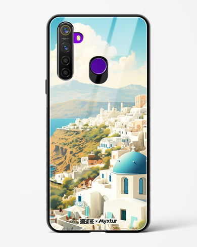 Picturesque Santorini [BREATHE] Glass Case Phone Cover (Realme)