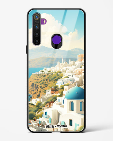 Picturesque Santorini [BREATHE] Glass Case Phone Cover (Realme)