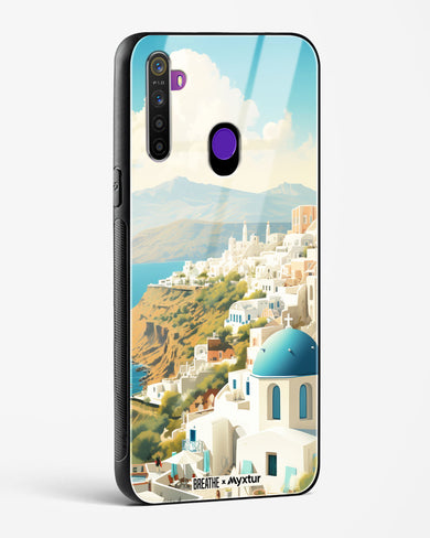 Picturesque Santorini [BREATHE] Glass Case Phone Cover (Realme)