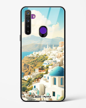 Picturesque Santorini [BREATHE] Glass Case Phone Cover (Realme)
