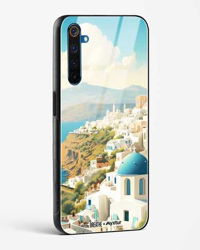 Picturesque Santorini [BREATHE] Glass Case Phone Cover (Realme)