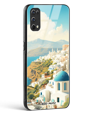 Picturesque Santorini [BREATHE] Glass Case Phone Cover (Realme)
