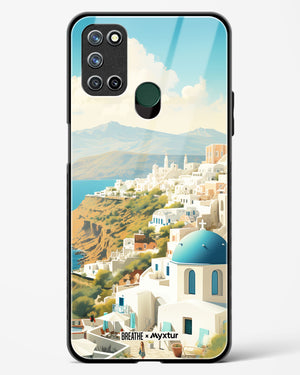 Picturesque Santorini [BREATHE] Glass Case Phone Cover (Realme)
