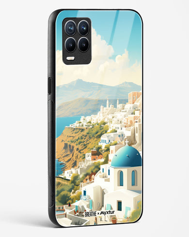 Picturesque Santorini [BREATHE] Glass Case Phone Cover (Realme)