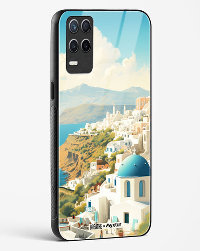 Picturesque Santorini [BREATHE] Glass Case Phone Cover (Realme)