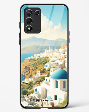 Picturesque Santorini [BREATHE] Glass Case Phone Cover (Realme)