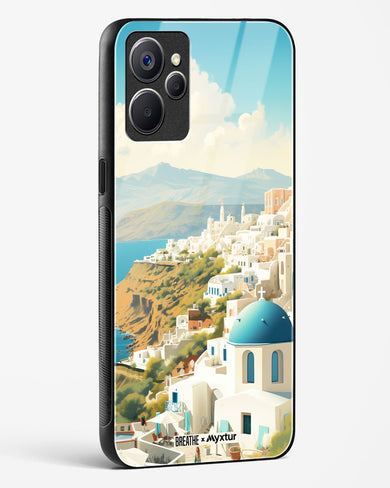 Picturesque Santorini [BREATHE] Glass Case Phone Cover (Realme)