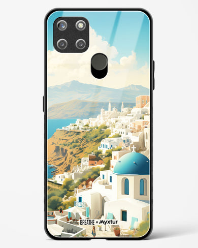 Picturesque Santorini [BREATHE] Glass Case Phone Cover (Realme)