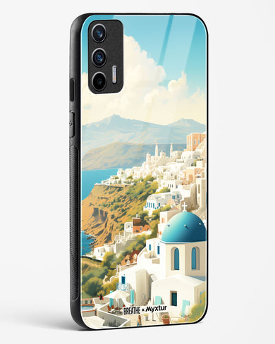 Picturesque Santorini [BREATHE] Glass Case Phone Cover (Realme)