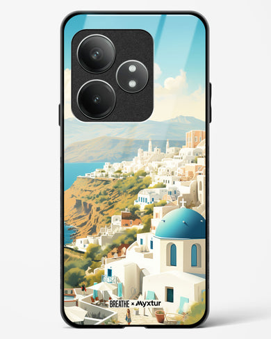 Picturesque Santorini [BREATHE] Glass Case Phone Cover (Realme)