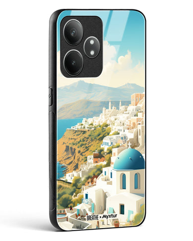 Picturesque Santorini [BREATHE] Glass Case Phone Cover (Realme)