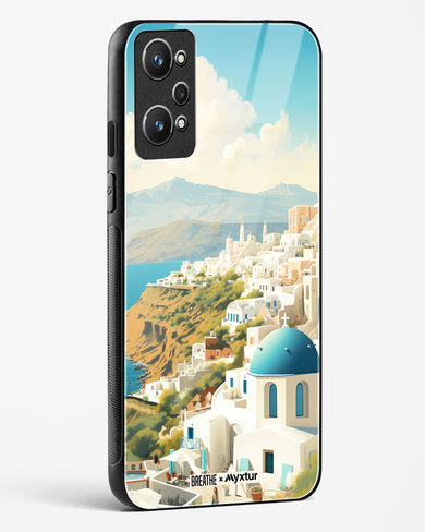 Picturesque Santorini [BREATHE] Glass Case Phone Cover (Realme)