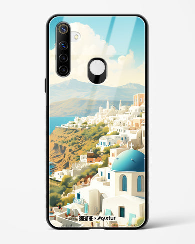 Picturesque Santorini [BREATHE] Glass Case Phone Cover (Realme)