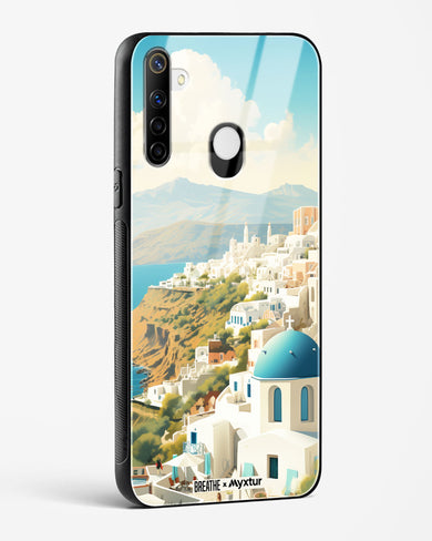 Picturesque Santorini [BREATHE] Glass Case Phone Cover (Realme)