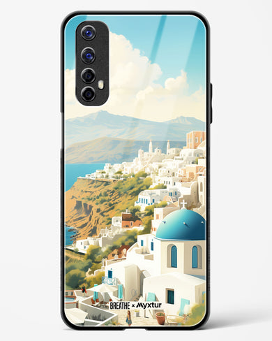 Picturesque Santorini [BREATHE] Glass Case Phone Cover-(Realme)