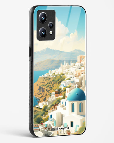Picturesque Santorini [BREATHE] Glass Case Phone Cover (Realme)