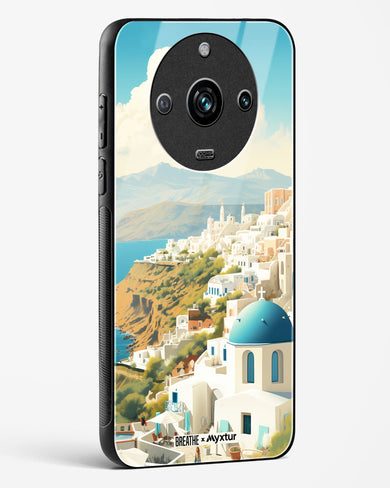 Picturesque Santorini [BREATHE] Glass Case Phone Cover (Realme)