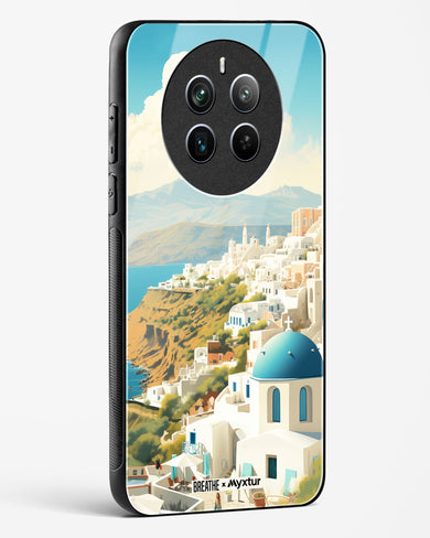 Picturesque Santorini [BREATHE] Glass Case Phone Cover (Realme)