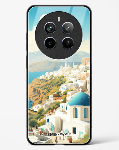 Picturesque Santorini [BREATHE] Glass Case Phone Cover (Realme)