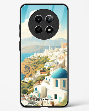 Picturesque Santorini [BREATHE] Glass Case Phone Cover (Realme)