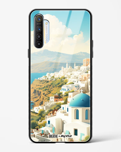Picturesque Santorini [BREATHE] Glass Case Phone Cover (Realme)
